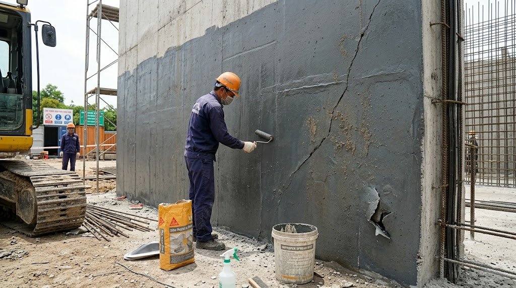 Các lỗi thường gặp khi thi công chống thấm vách bê tông