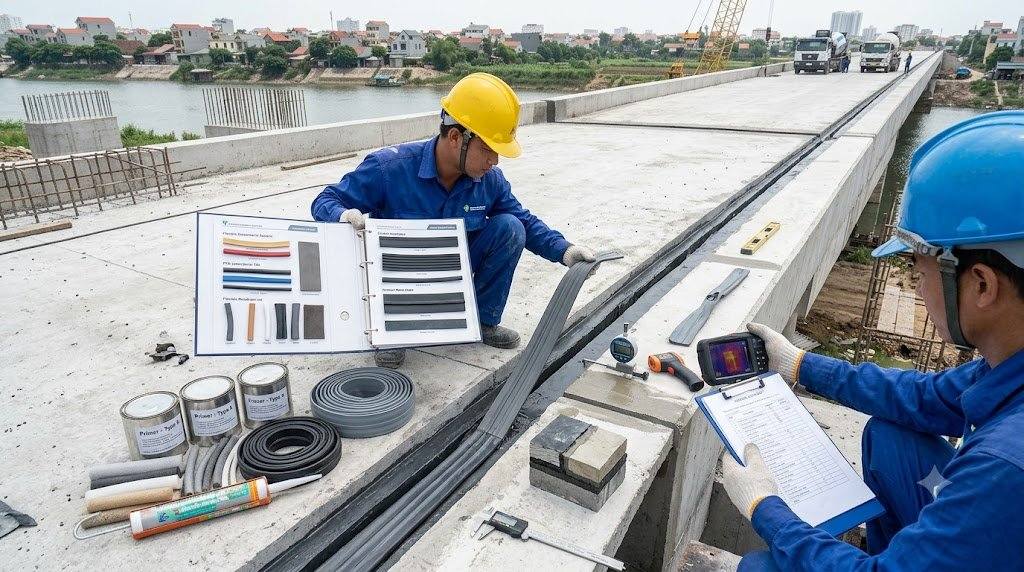Cách lựa chọn vật liệu chống thấm khe co giãn phù hợp