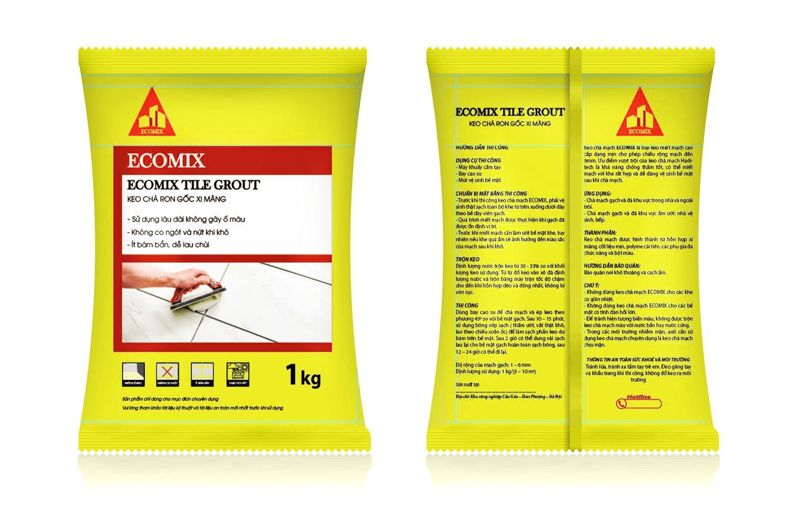 Ecomix Tile Grout – Keo Chà Ron Gốc Xi Măng Cho Gạch