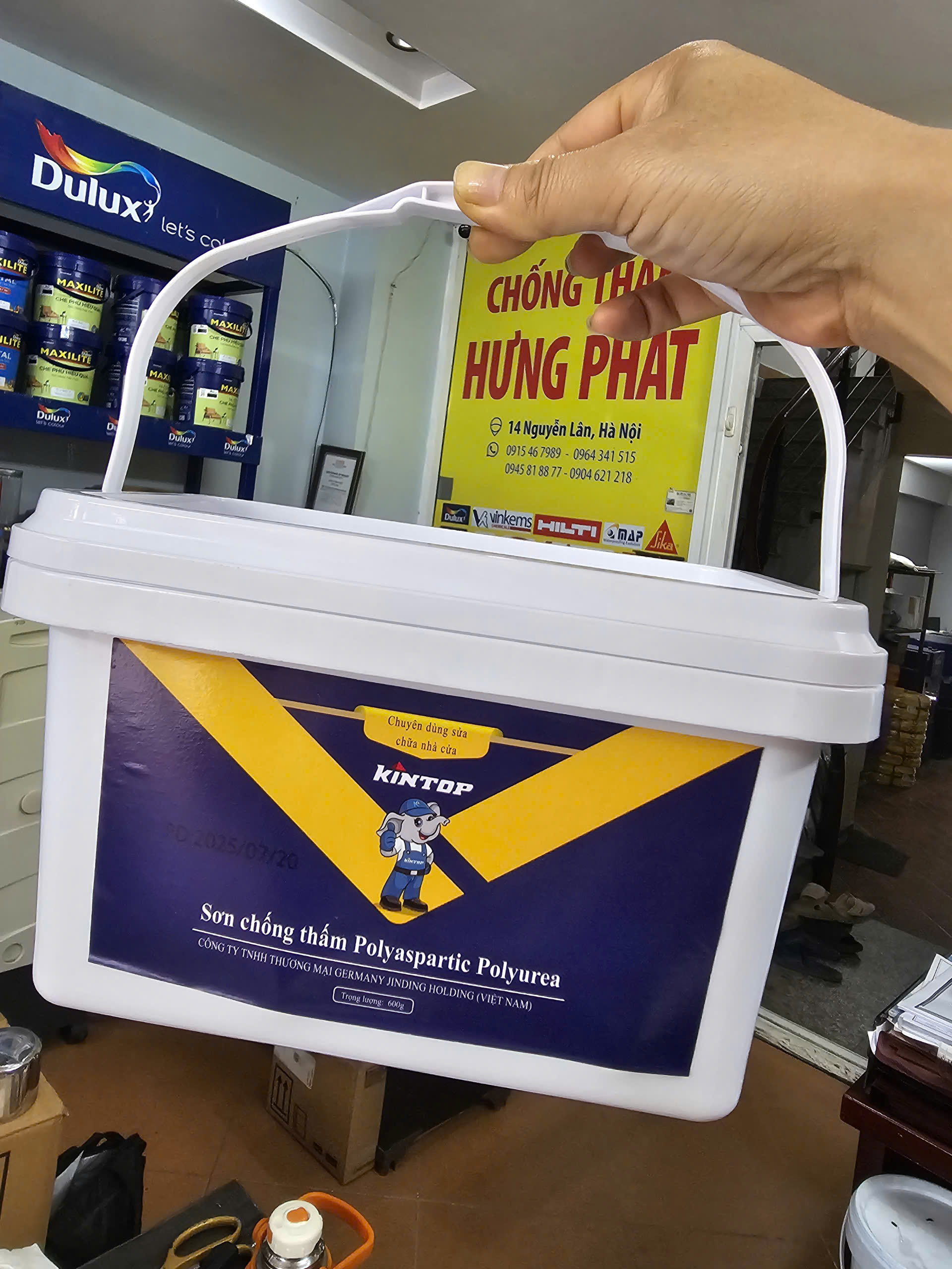 Sơn chống thấm Polyaspartic Polyurea