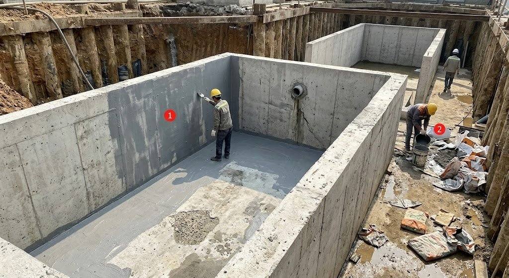 Những lỗi thường gặp khi chống thấm bể nước ngầm