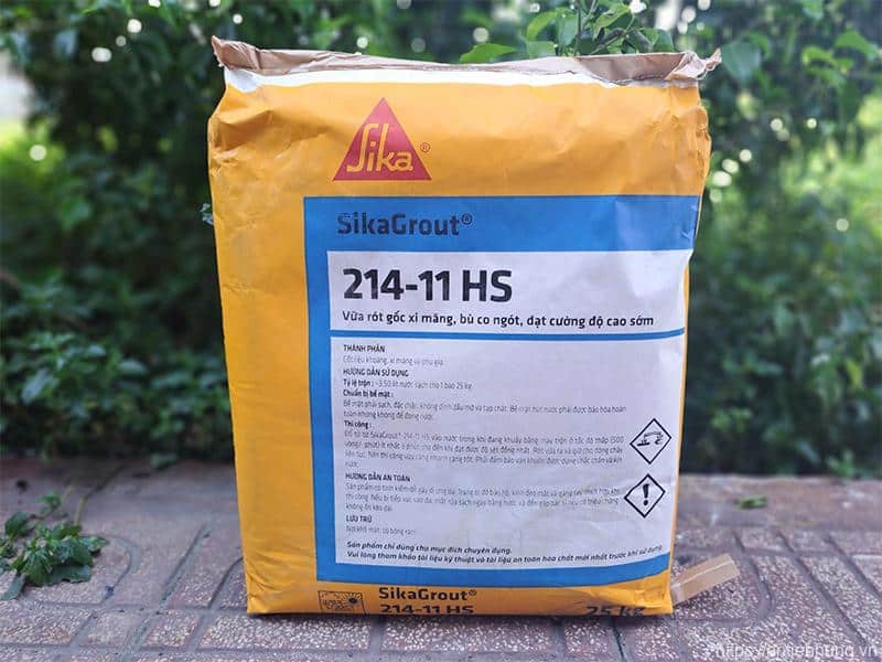 Thành phần của Sikagrout 214