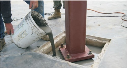 Ứng dụng của vữa không co gót