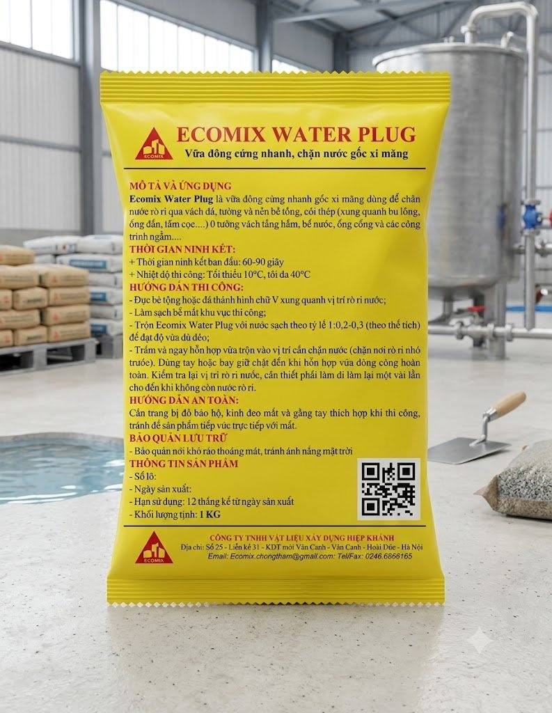 Ứng dụng của Ecomix Water Plug 102