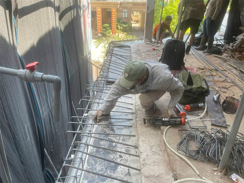 Ưu điểm khi thi công keo khoan cấy thép Hilti đúng kỹ thuật