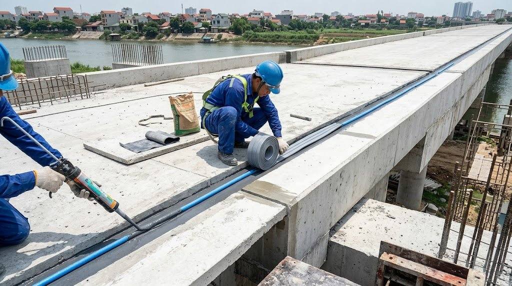 Vật liệu chống thấm khe co giãn phổ biến