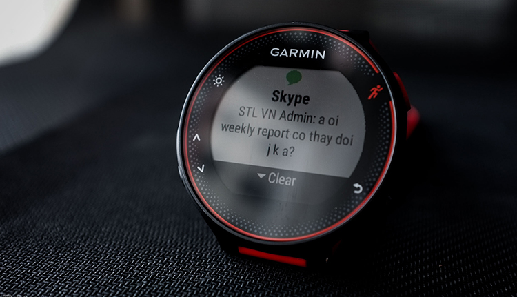 đồng hồ garmin đọc tin nhắn 