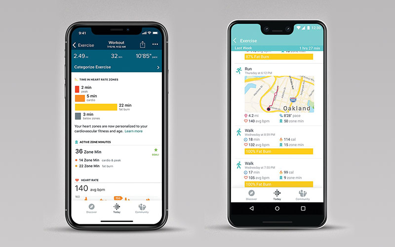 Fitbit Charge 4 lưu lại quãng đường chạy bộ trên bản đồ. [Techwear.vn]