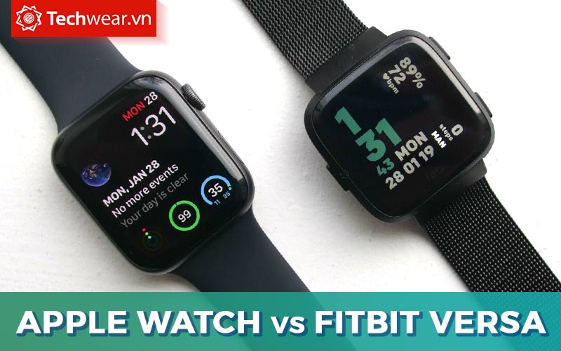 So sánh Fitbit Versa và Apple Watch