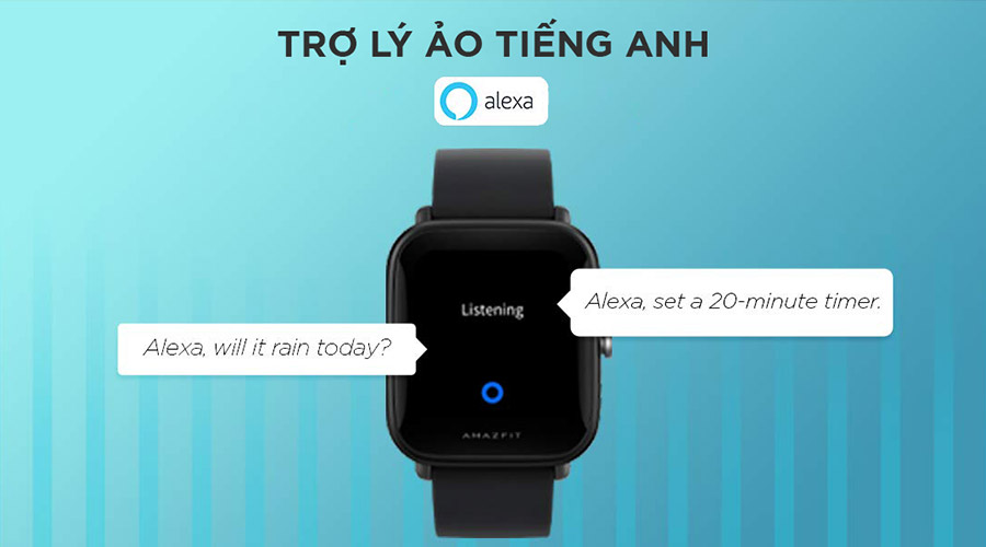 Alexa trên Huami Amazfit Bip U Pro