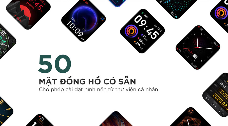 50 mặt đồng hồ Huami Amazfit Bip U Pro