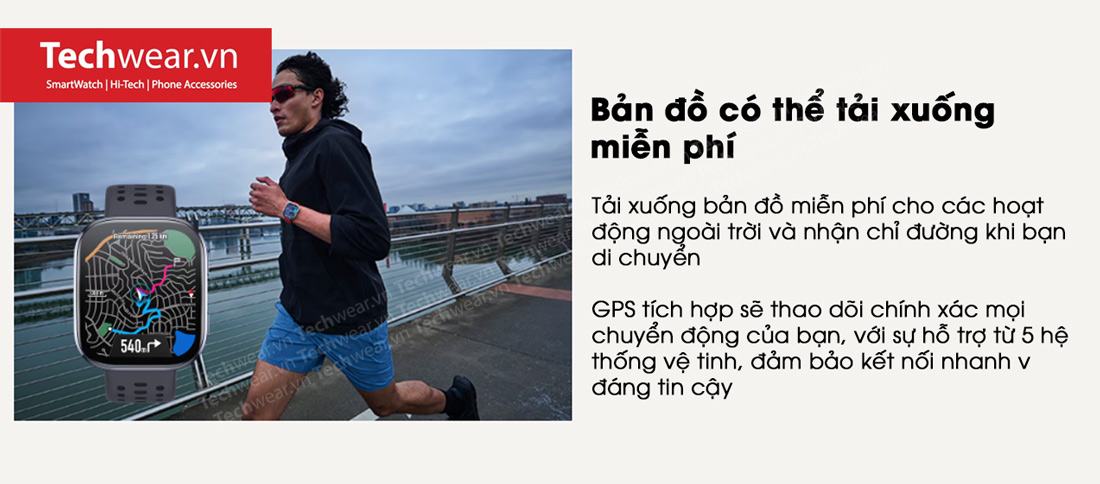 Bản đồ offline cho Amazfit Bip 6