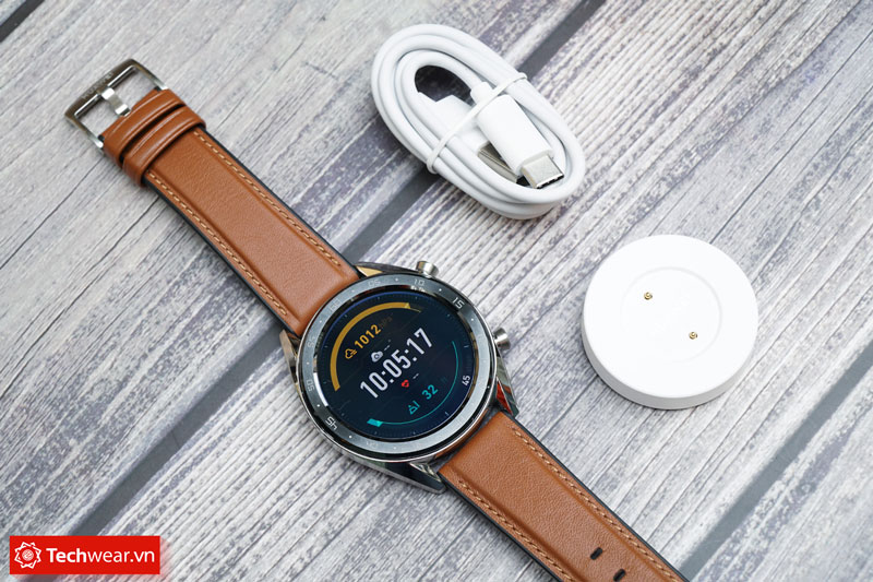 đồng hồ thông minh Huawei Watch GT mới màu bạc moonlight silver