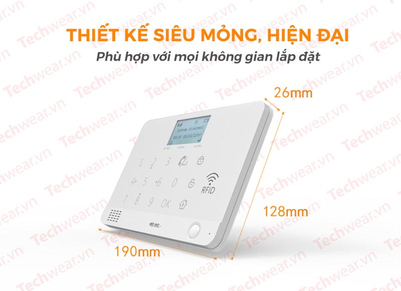 Hệ thống chống trộm dùng sim GSM gọi điện thoại TWYL-007MR1