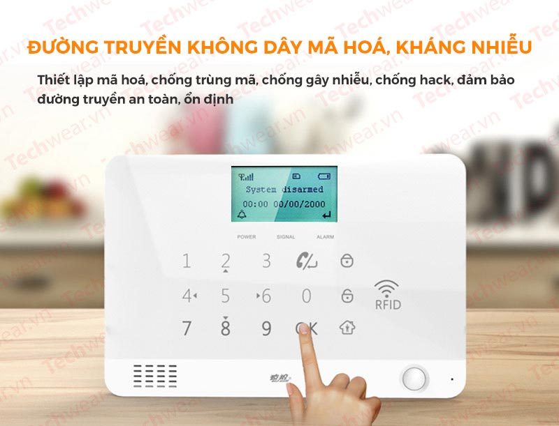 Hệ thống chống trộm dùng sim GSM gọi điện thoại TWYL-007MR1