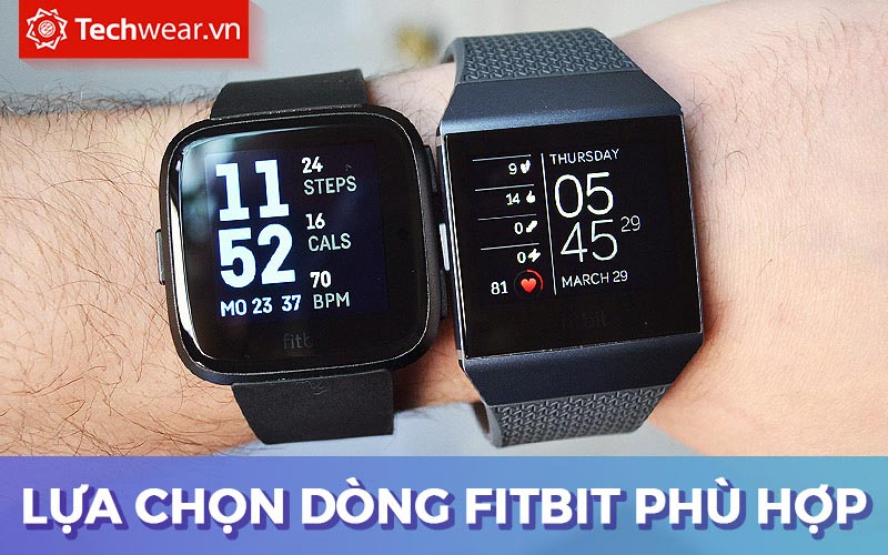 Các dòng đồng hồ Fitbit