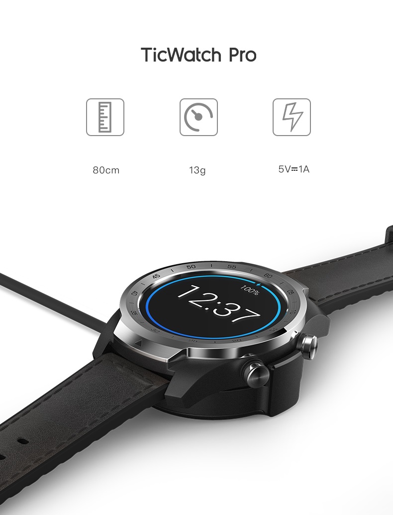 Cáp sạc Ticwatch Pro chính hãng