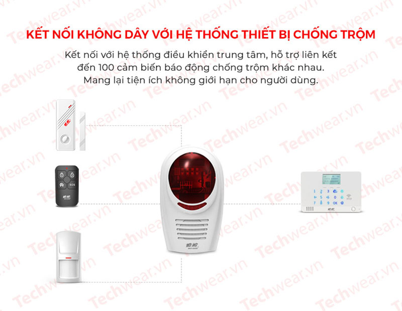 Còi báo động chống trộm hồng ngoại TWYL-007AF