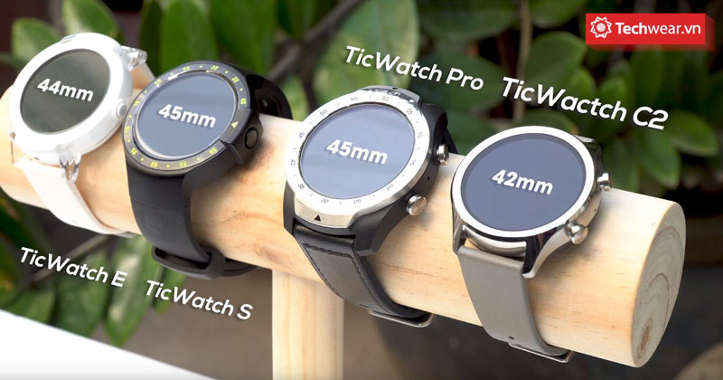 Đánh giá đồng hồ Ticwatch C2 kích thước