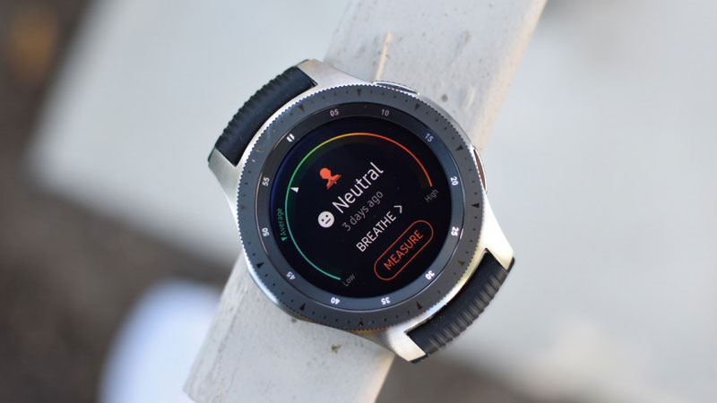 đánh giá Samsung Galaxy Watch Techwear stress