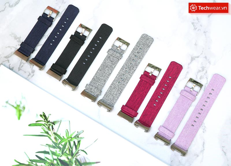 Phụ kiện dây vải thay thế cho vòng theo dõi sức khỏe Fitbit Charge 4