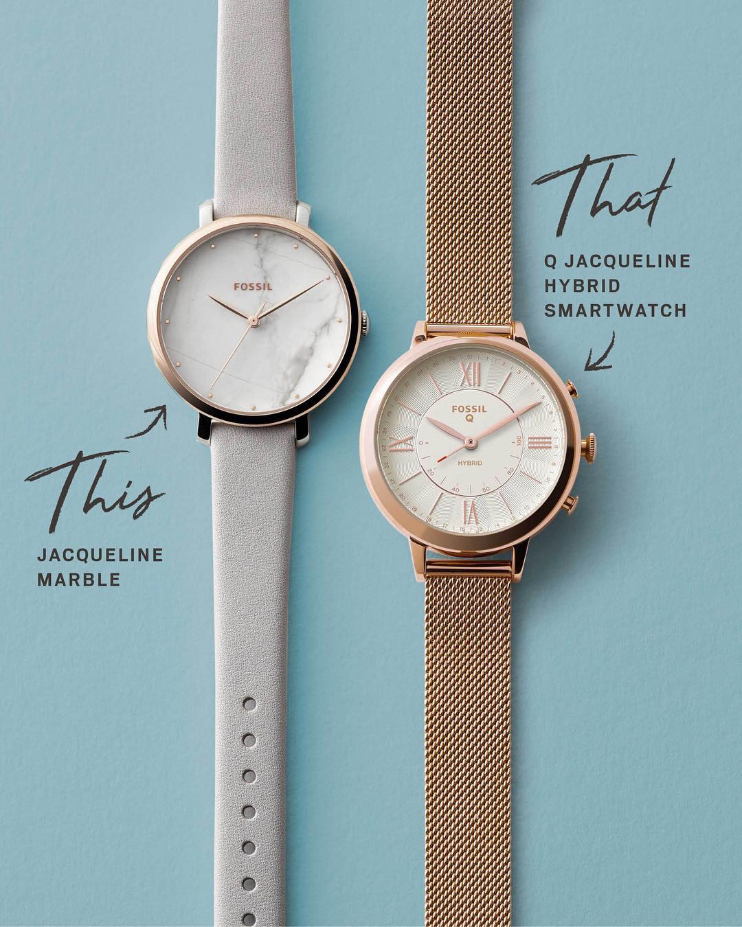 Đồng hồ Hybrid Smartwatch Fossil Q Jacqueline