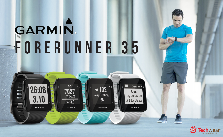 Garmin Forunner 35 - mẫu đồng hồ  GPS chạy bộ mới