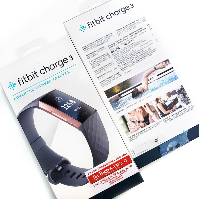 Vòng theo dõi sức khỏe Fitbit Charge 3
