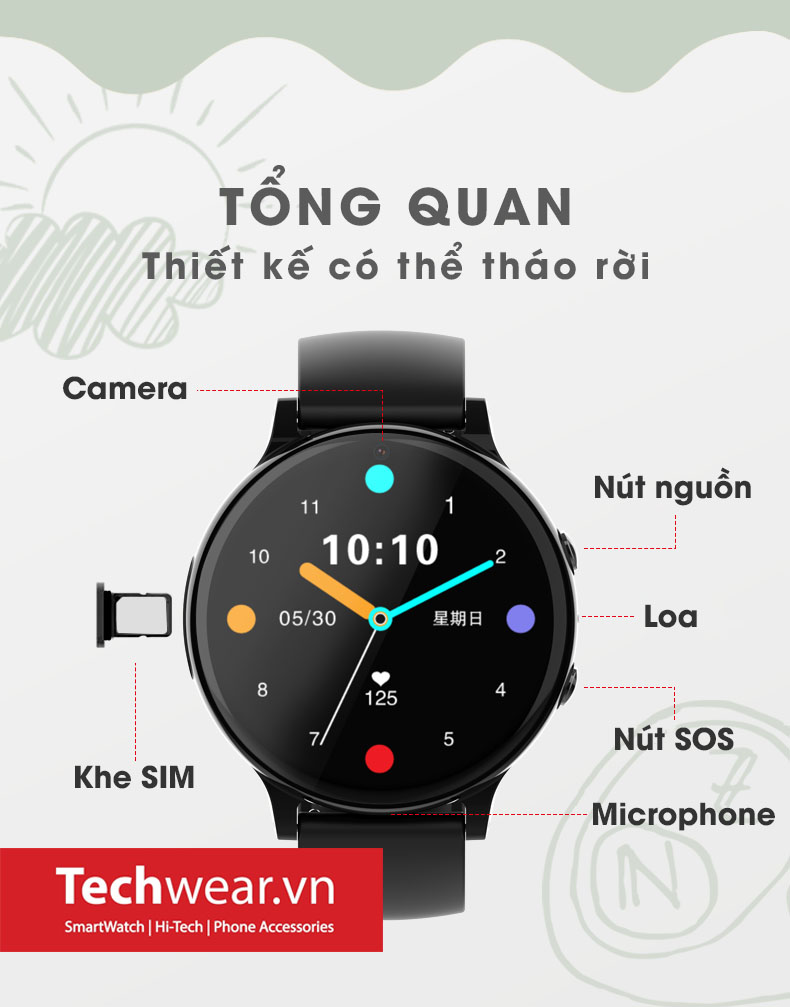 Techwear.vn đồng hồ thông minh cho bé Wonlex CT 06 Pro