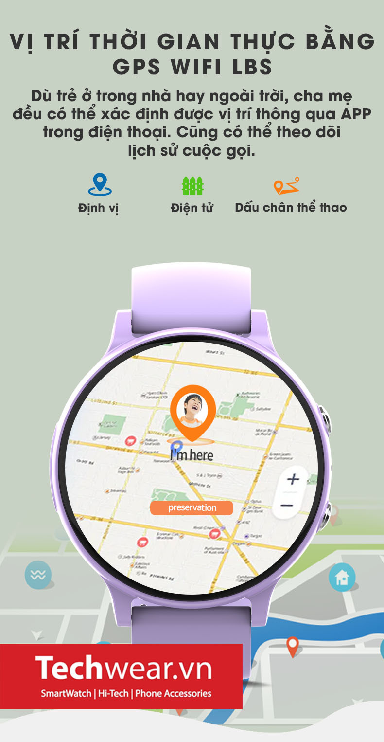 Techwear.vn đồng hồ thông minh cho bé Wonlex CT 06 Pro