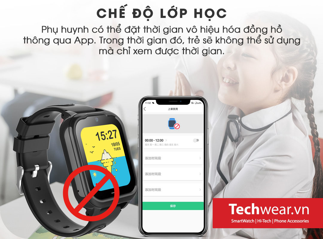 Techwear.vn đồng hồ thông minh Wonlex KT28