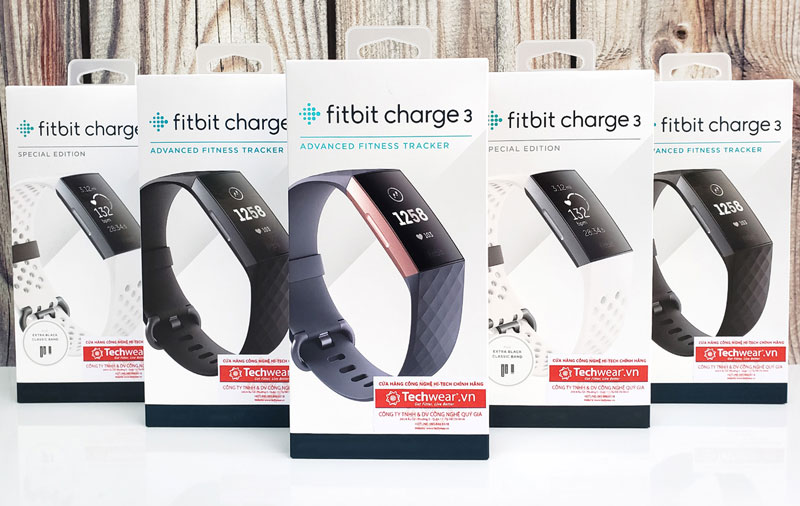 Đồng hồ theo dõi sức khỏe Fitbit Charge 3 bán tại Techwear.vn