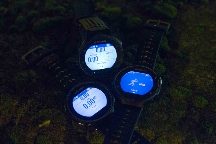 garmin hiển thị màn hình vào ban đêm