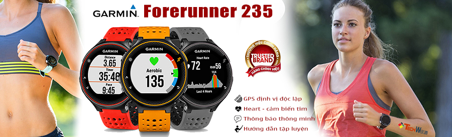 Garmin Forerunner 235- đồng hồ chạy bộ GPS độc lập xuất sắc