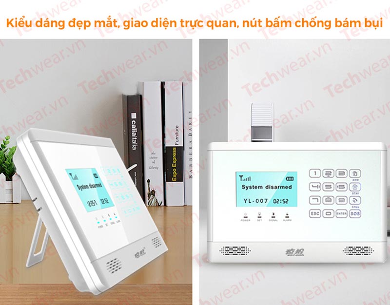 Hệ thống báo trộm dùng sim gsm qua điện thoại TWYL-007M2BX