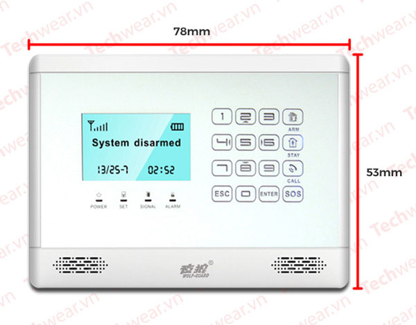 Hệ thống chống trộm dùng sim GSM TWYL-007M2BX