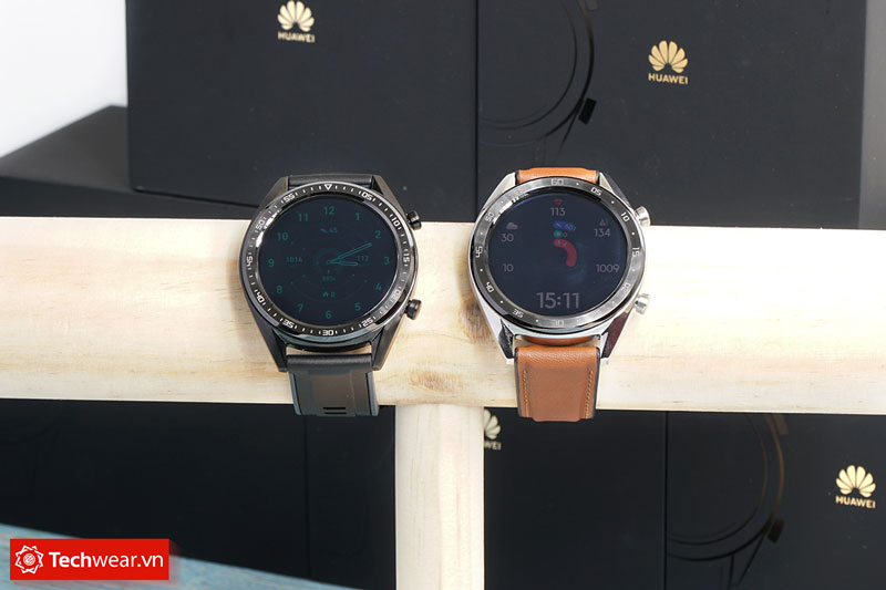 đồng hồ huawei watch gt màu bạc techwear chính hãng