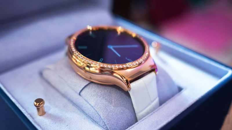 Huawei Watch Swarovski Jewel Sapphire (White leather)