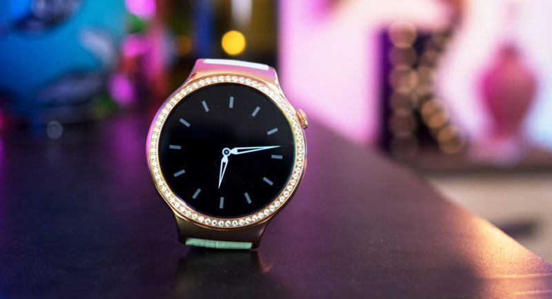 Huawei Watch Swarovski Jewel Sapphire (White leather)