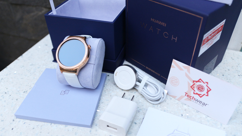 Huawei Watch Swarovski Jewel Sapphire (White leather)