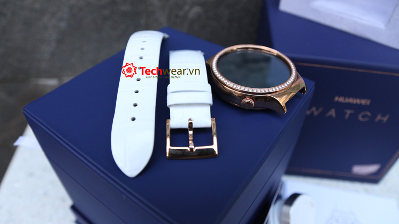 Huawei Watch Swarovski Jewel Sapphire (White leather)