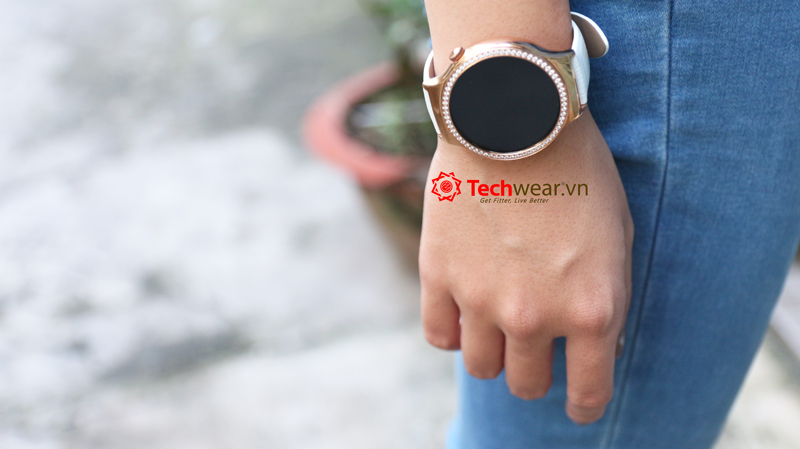 Huawei Watch Swarovski Jewel Sapphire (White leather)