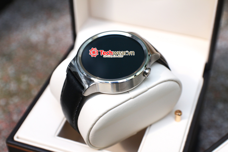 Huawei Watch - (Mặt Thép & Quai Da Đen)