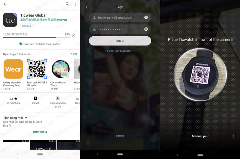 Hướng dẫn kết nối Ticwatch 2