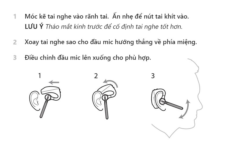 Hướng dẫn sử dụng Plantronics Voyager 5200