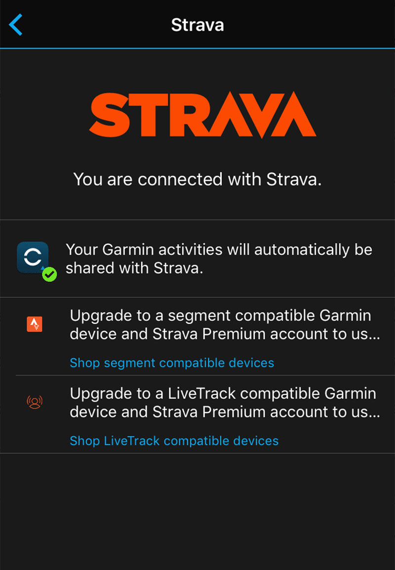 Hướng dẫn đồng bộ ứng dụng Garmin Connect và Strava