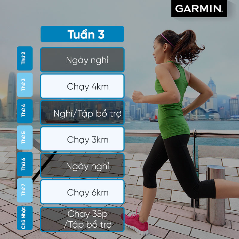 lịch tập chạy bộ đường dài 10km