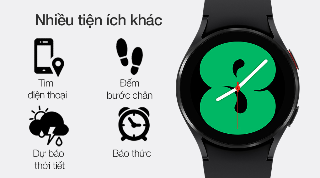 Samsung Galaxy Watch 4 40mm có nhiều tiện ích đi kèm