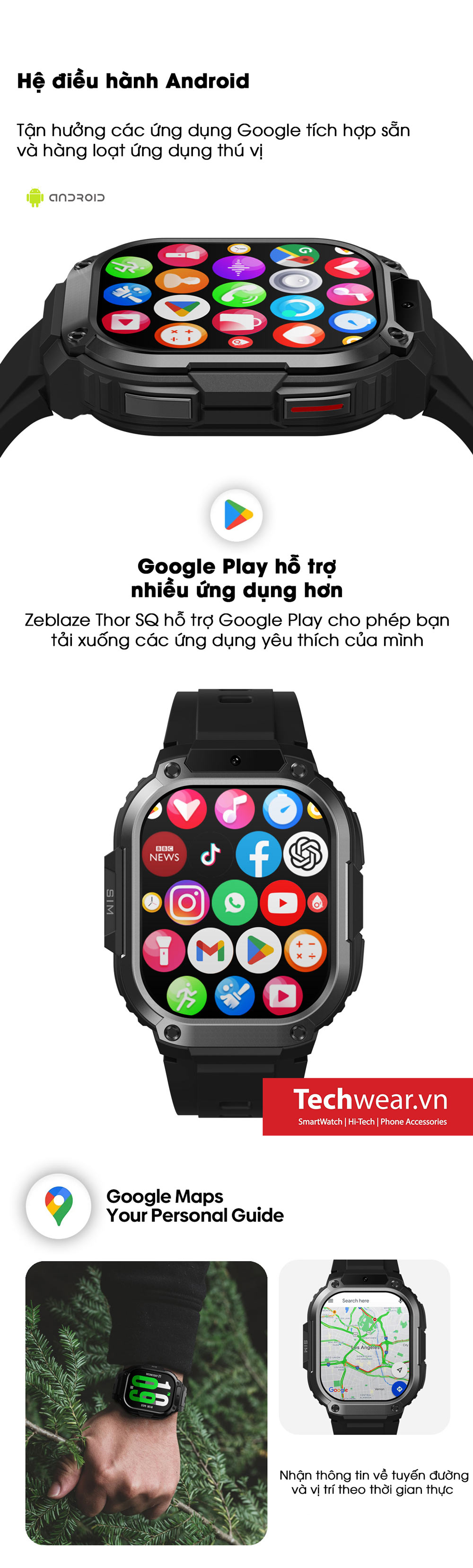 Đồng hồ thông minh Zeblaze Thor SQ