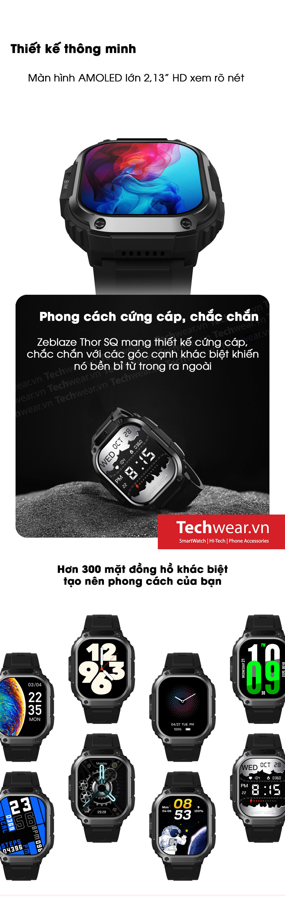 Đồng hồ thông minh Zeblaze Thor SQ